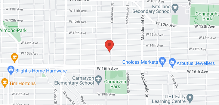 map of 3005 W 15TH AVENUE